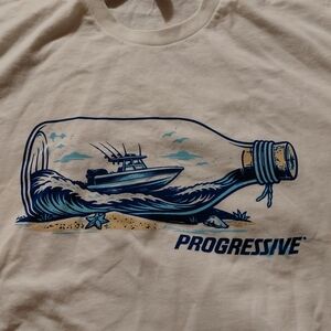 Progressive Boat Insurance T Shirt Mens Medium Rare Limited Edition Unworn